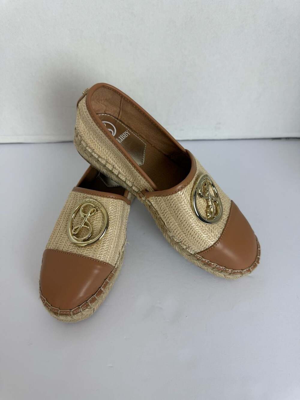 Sam & Libby Women's Celeste 2 Espadrille Flat Shoes Natural & Cuoio Brown
